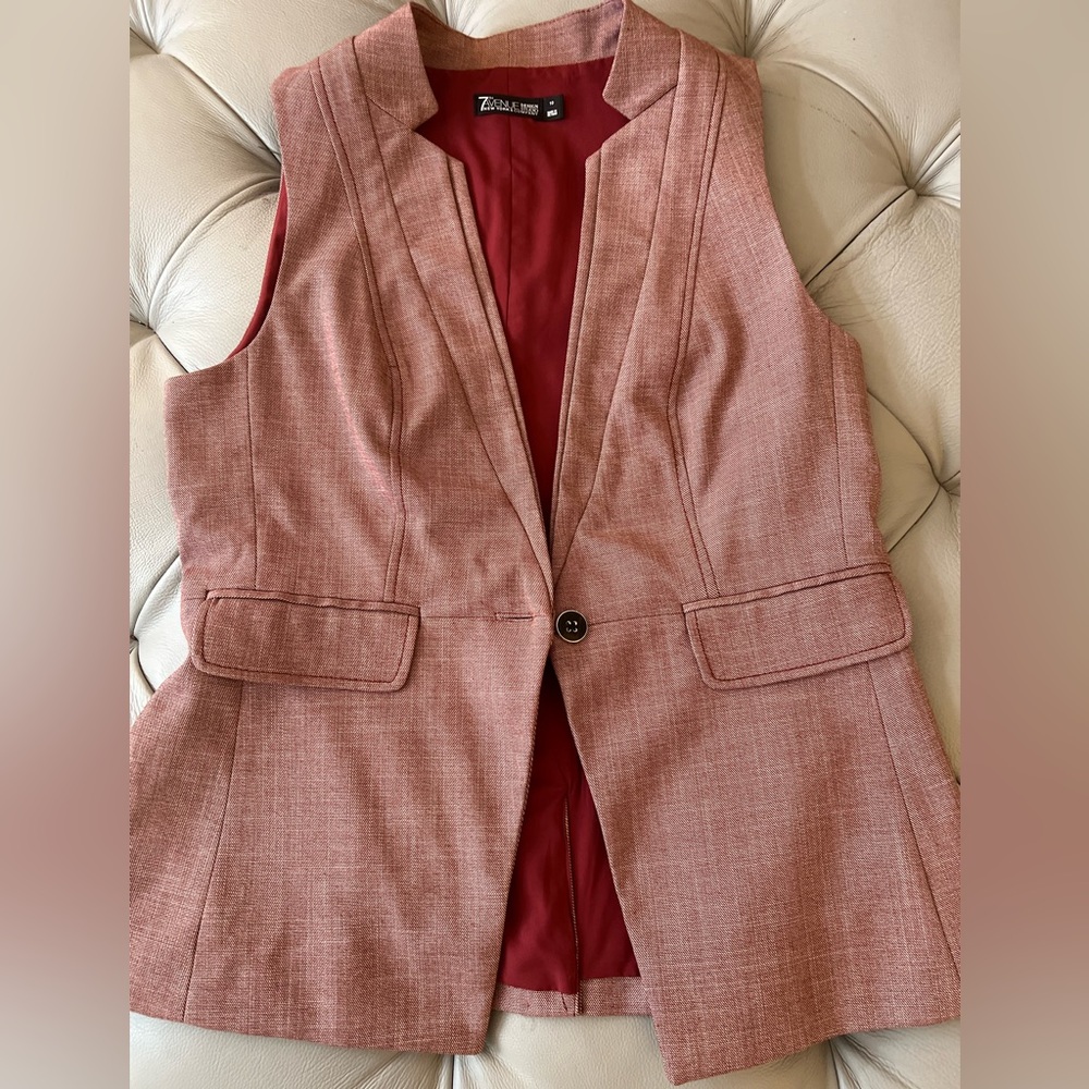 NY&Co 7th Avenue V-Neck Suiting Vest